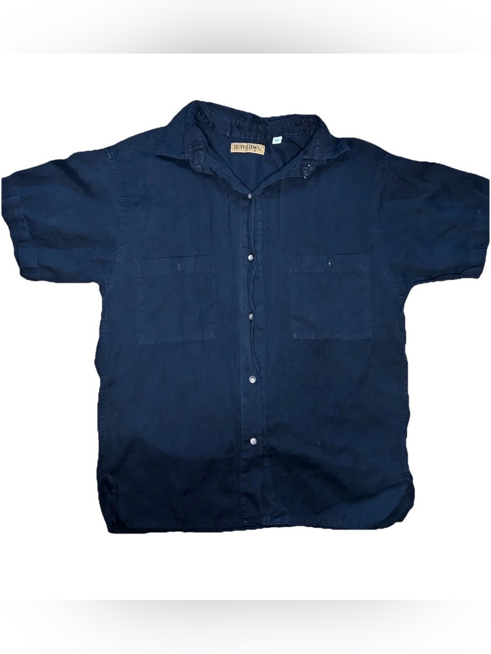 Ruff Hewn vintage black Button-Down Shirt w pockets and extra soft fabric